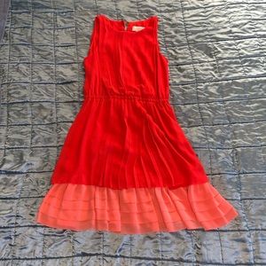 Jessica Simpson red and pink dress